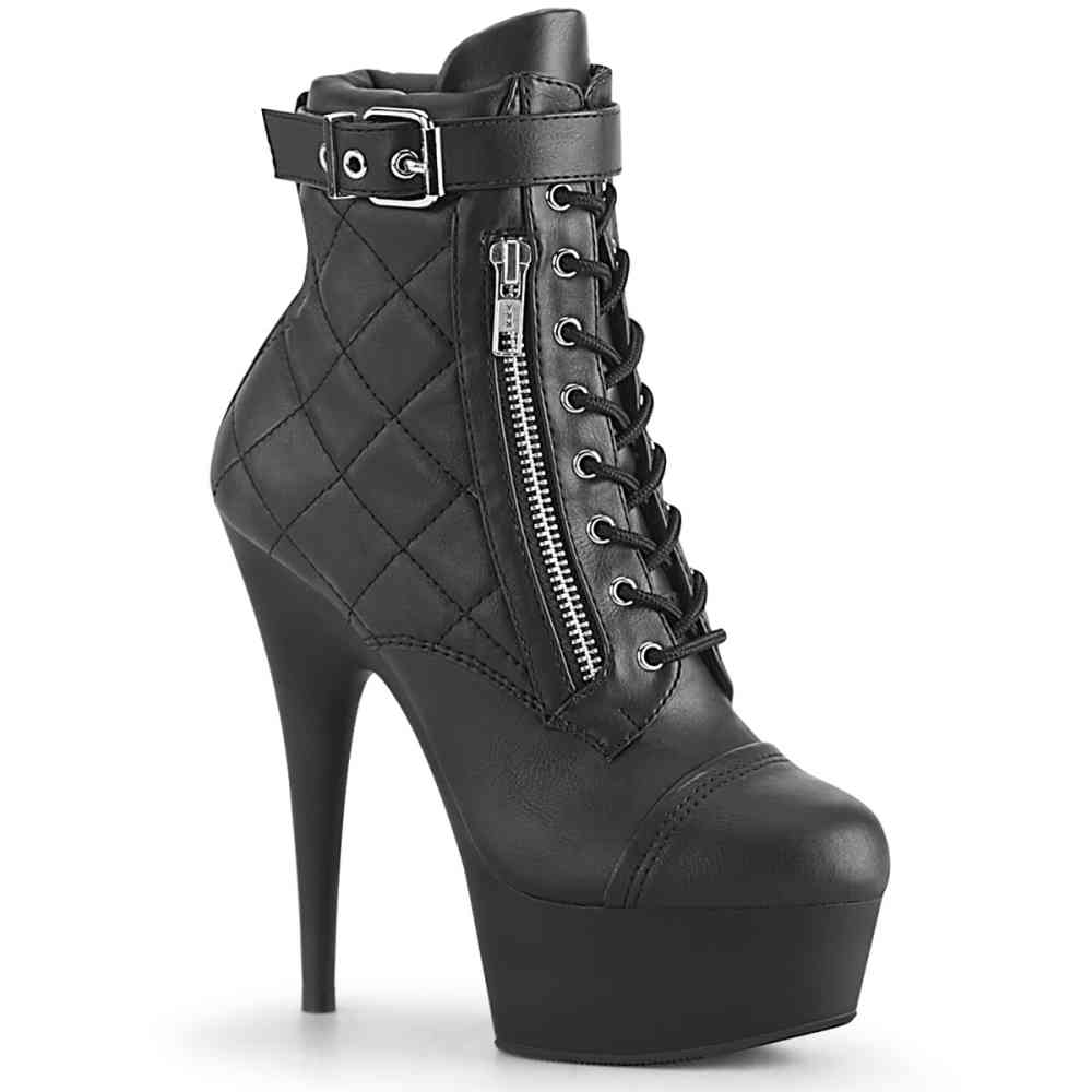 Pleaser - DELIGHT60005 Platform Boots - Black